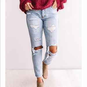 Kancan high waist relaxed skinny